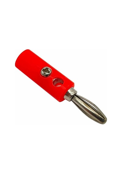 1 Adet 4mm Kırmızı Renk Banan Jak Cx-02 Kırmızı
