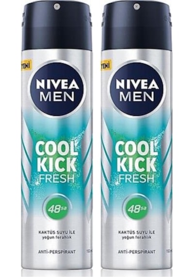 Nivea Men Cool Kick Fresh Erkek Sprey Deodorant 2 x 150 ML