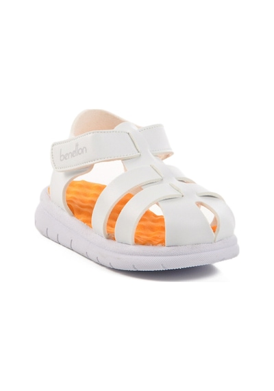 United Colors Of Benetton Beyaz Cırtlı Kız Bebek Sandalet Bn-1245 B