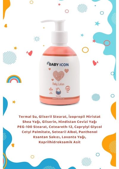 Baby Icon Yüz Ve Vücut Bebek Nemlendirici Losyon 250 ML