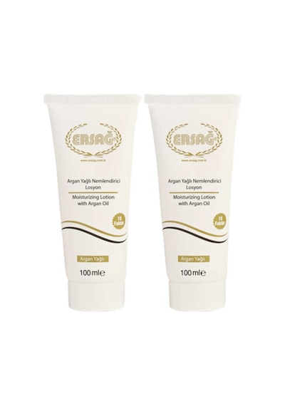 Ersağ Argan Yağlı Nemlendirici Losyon 2 x 100 ML