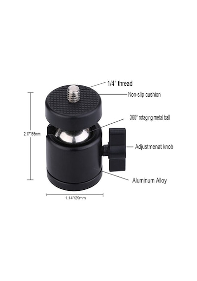 Tripod Slr Projeksiyon Kamera Ve Ring Light Için 360 Derece Döneb