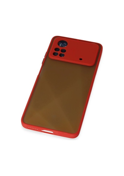 Cosmotex Newface Xiaomi Poco X4 Pro 5g Kılıf Montreal Silikon Kapak - Kırmızı