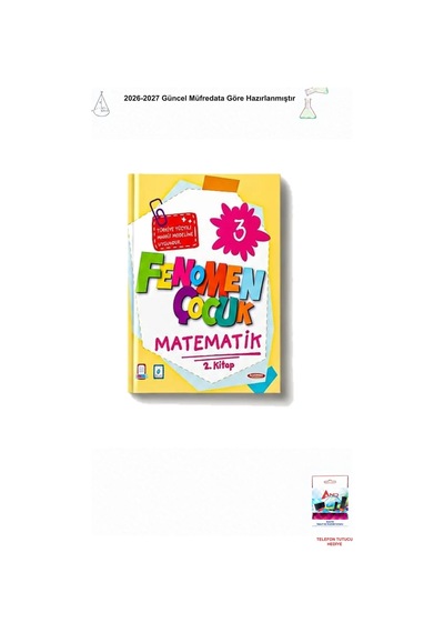 2026-2027 Fenomen Çocuk 3. Sınıf Matematik 2. Kitap