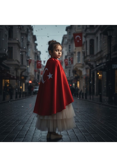Türk Bayraklı Pelerin 23 Nisan 29 Ekim 10 Kasım 19 Mayıs Özel Tören Bayrakları Diğer