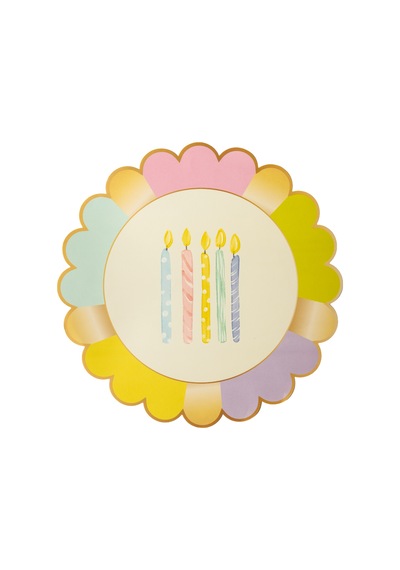 Birthday Kağıt Amerikan Servis 38x38 Cm 12'li Paket Beyaz