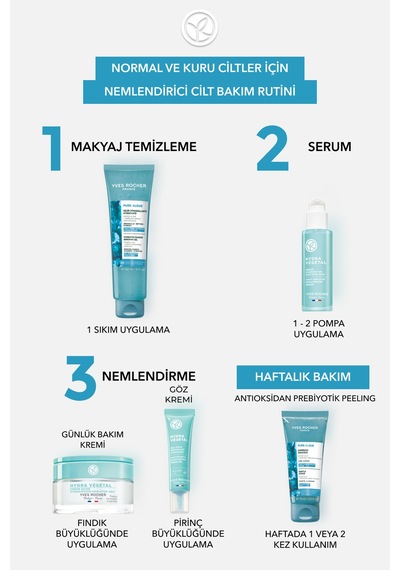 Yves Rocher Yüz Yıkama/makyaj Temizleme Jeli-normal Ve Kuru Cilt-pure Algue Nemlendirici Botanik Kompleks 150ml