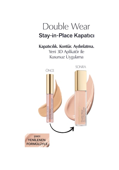 Kapatıcı - Double Wear Stay-in-place Concealer - Renk: 1w Light Warm 12ml Diğer
