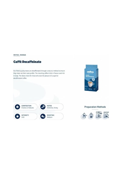 Lavazza Caffe Decaffeinato Öğütülmüş Kafeinsiz Kahve 250 G