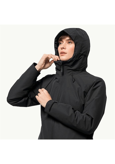 Jack Wolfskin Heidelstein Ins Kadın Mont Siyah