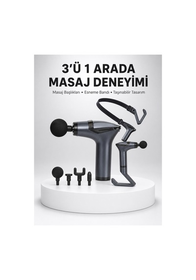 Titreşimli Şarjlı Masaj Aleti 3in1 Fonksiyonel Çok Amaçlı Model Yeni Nesil - Diğer
