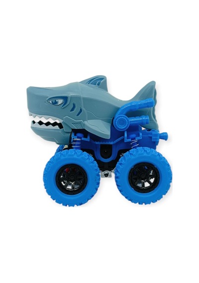 Köpek Balığı Sürtmeli Mekanik Monster Araba Gri 12 Cm