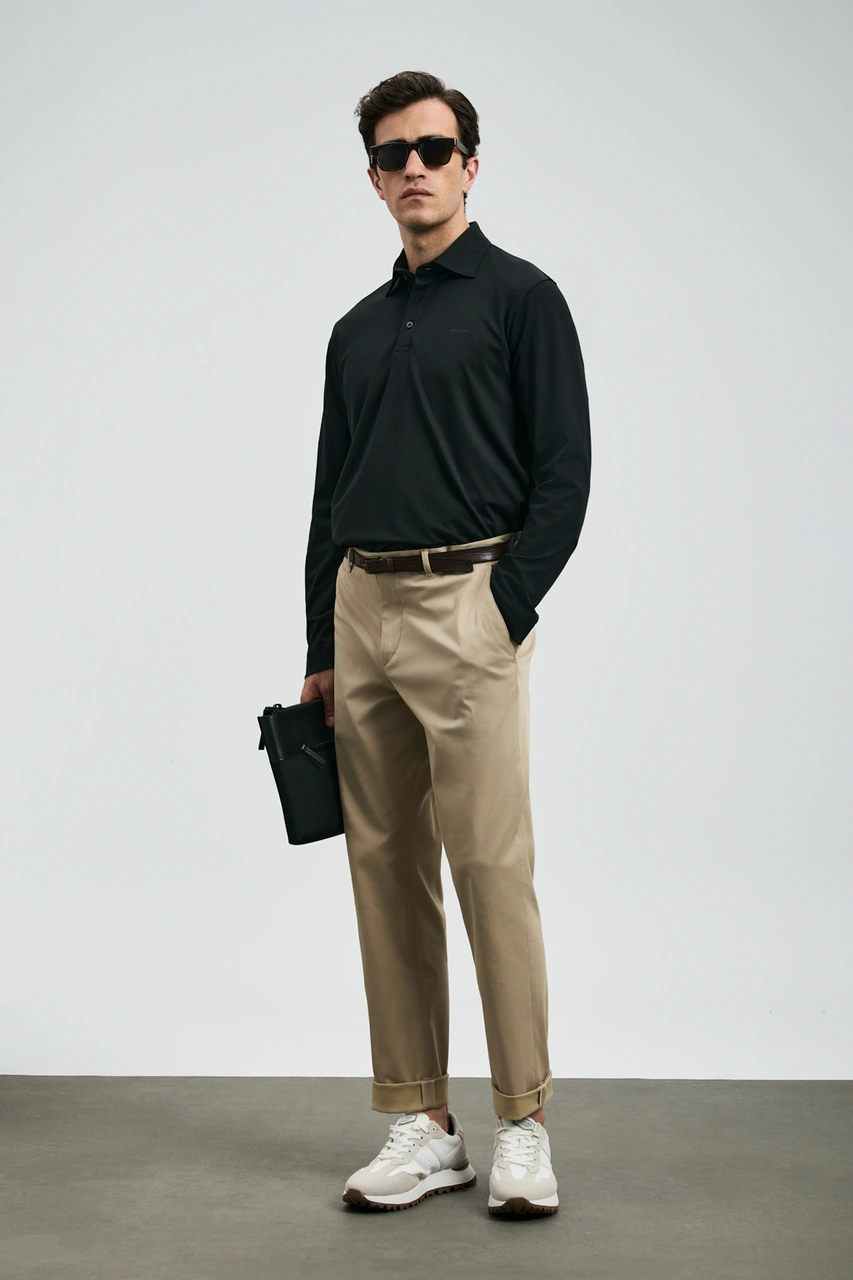 Lufian Rumı Smart Erkek Chino Pantolon Slim Fit Bej Bej 112190336100550 Bej