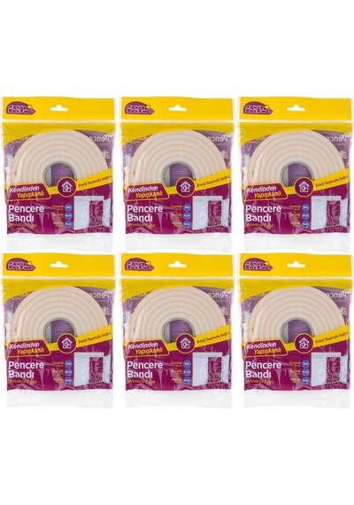 Greenleaves Süngerli Pencere Bandı 5 Metre 6 Lı Set 5 Metre