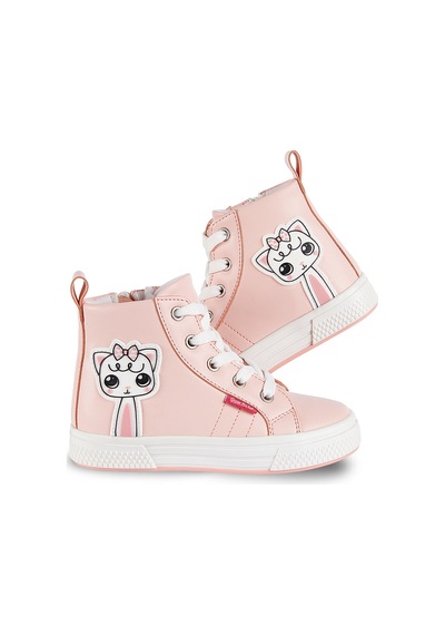 Kedicik Pembe Kız Çocuk Sneakers Spor Ayakkabı
