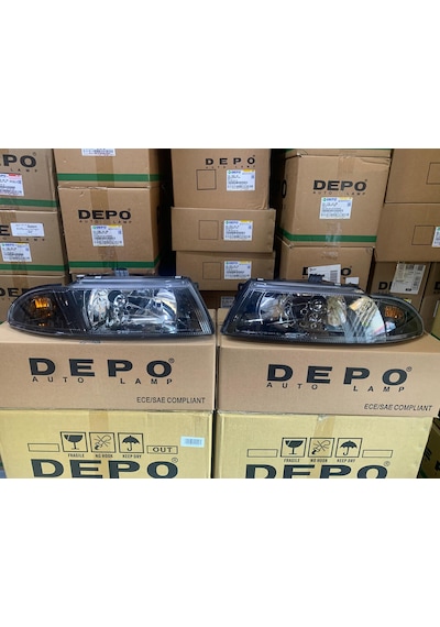 Mitsubishi Carisma 2000-2005 Arası Depo Sağ Ve Sol Far Takım Siyah Mr972793 / Mr972794