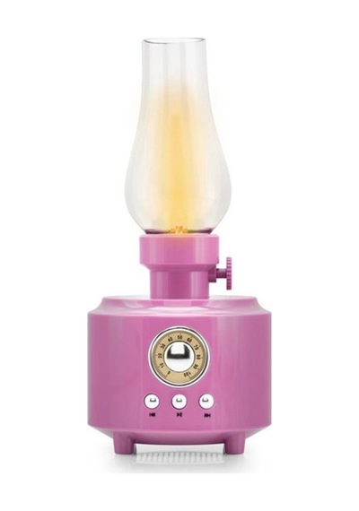 Hadron C210 Pembe Bluetooth Nostalji Gaz Lambası Speaker100-100-200mm Kdo