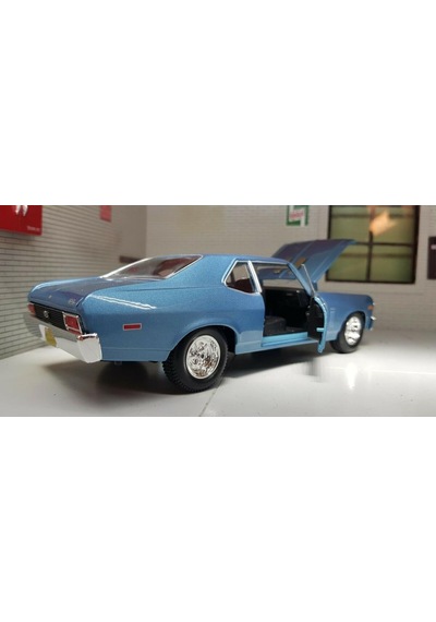 Maisto 1970 Chevrolet Nova Ss Mavi 1 24 Model Araba