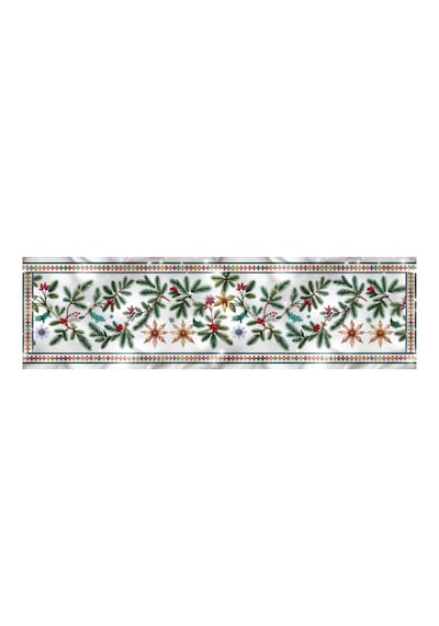 Yılbaşı Temalı Dijital Baskılı Runner Örtüsü Christmas 40x140 Cm Yılbası8