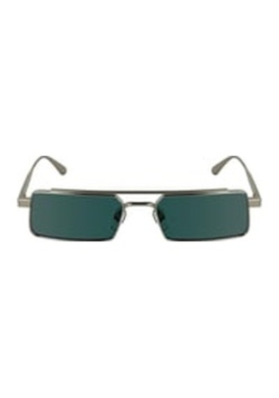 Calvin Klein Ck 24111s 716 55 Unisex Dikdörtgen Gri Metal Güneş Gözlüğü Metalik Gri