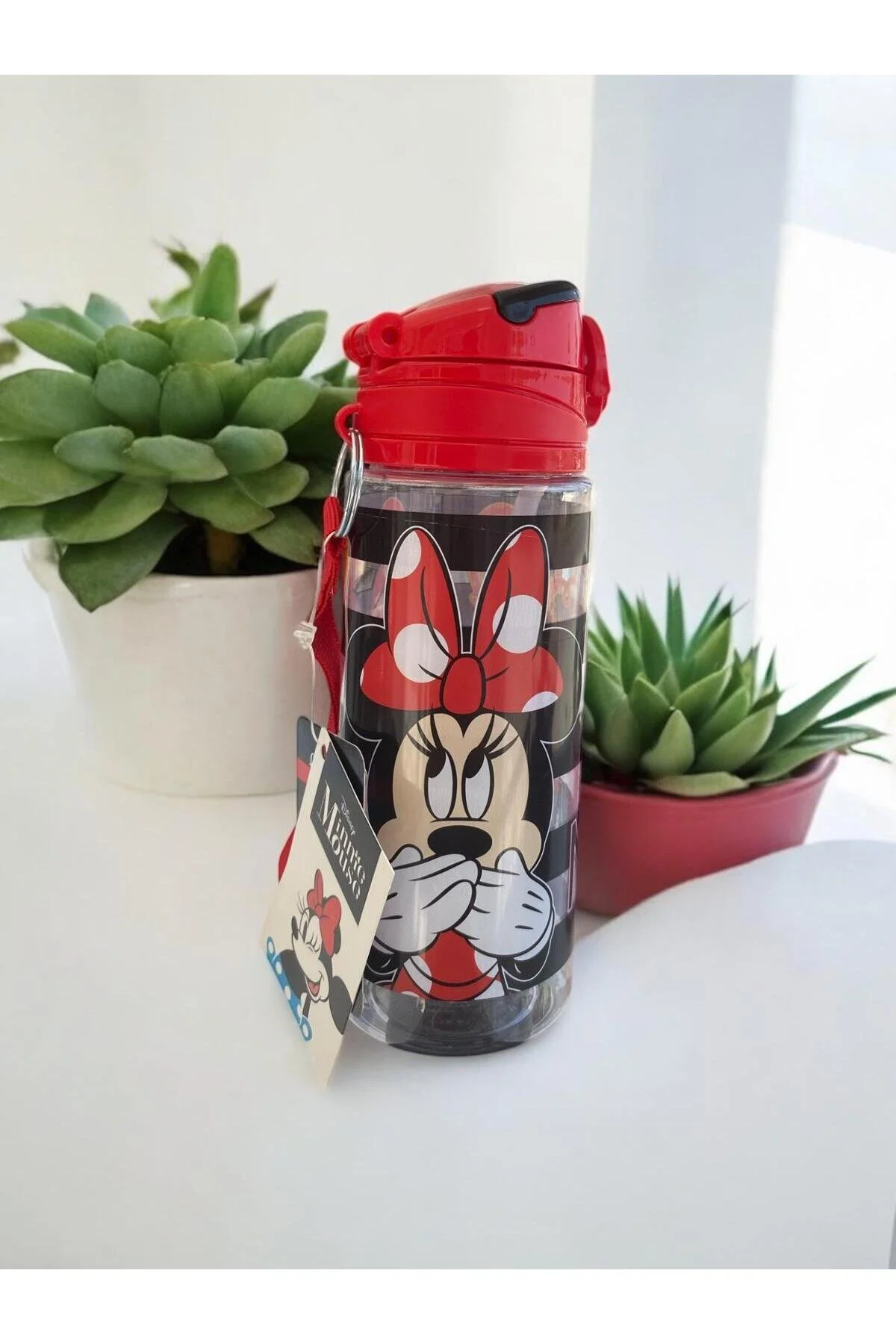 Minnie Mouse Kız Çocuk Matara-suluk Plastik Açık Kırmızı