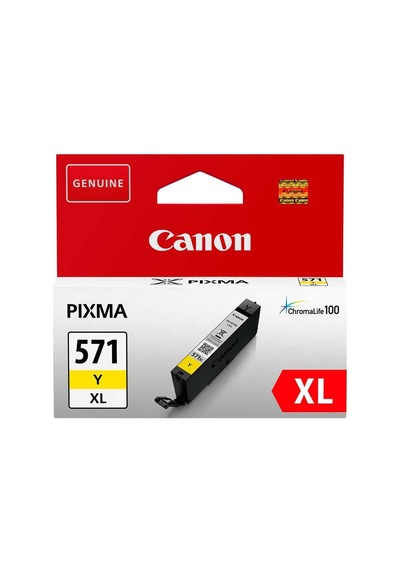 Canon Clı - 571y Xl Sarı Yüksek Kapasiteli  Mürekkep Kartuş 0334c001aa