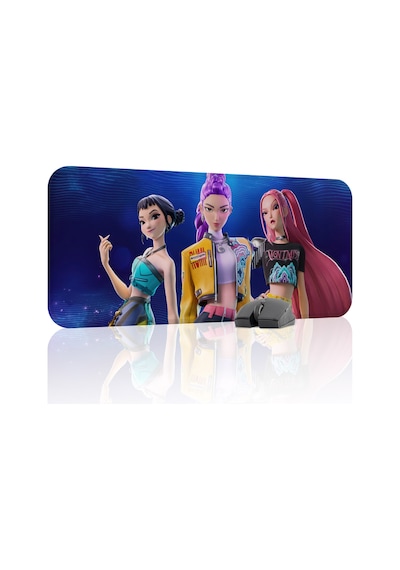 Kpop Demon Hunters Kaymaz Dikişli Kauçuk Oyuncu Mousepad V3 - 70x30 Xl Gaming Mouse Pad Fare Altlığı