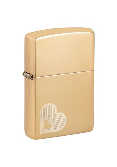 Zippo 254b Double Heart Design Çakmak Çok Renkli