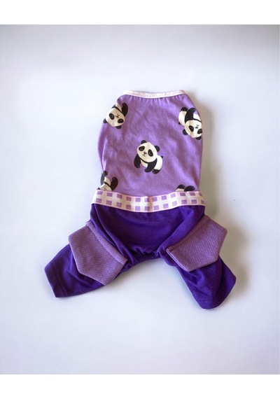 Kemique Chique Purple Panda Tulum Köpek Kıyafeti
