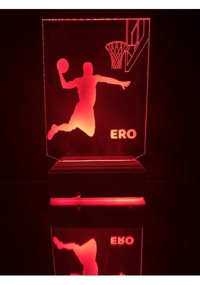 Kişiye Özel Basketbol Masaüstü 3D Led Lamba