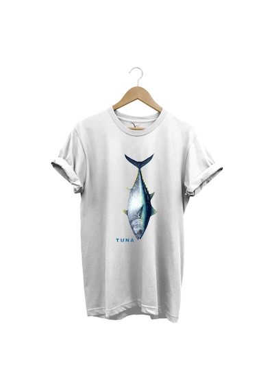 Fishing Balıkçılık Tuna Balığı Tasarım Baskılı %100 Pamuk Regular Fit Unisex T-shirt Beyaz Fishing Balıkçılık Tuna Balığı Tasarım Baskılı %100 Pamuk Regular Fit Unisex T-shirt Beyaz