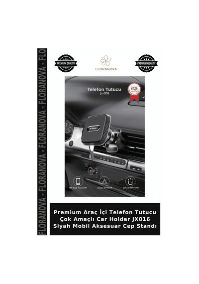 Premium Araç İçi Telefon Tutucu Çok Amaçlı Car Holder Jx016 Siyah Mobil Aksesuar Cep Standı