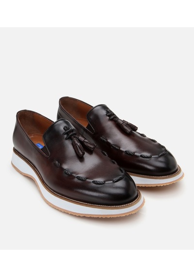 Hotiç Erkek Deri Kahverengi Püskül Detaylı Loafer 02ayh305220a480 Kahve-brown Kahverengi
