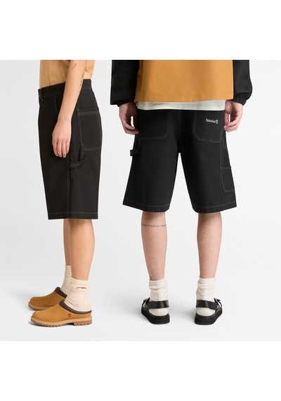 Timberland Washed Duck Canvas Carpenter Erkek Siyah Şort Tb0a5mb80011