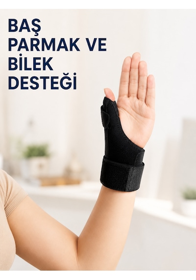 Metal Atelli Başparmak Destekli El Bilekliği Ayarlanabilir De Quervain Bilek Desteği - Lisinya