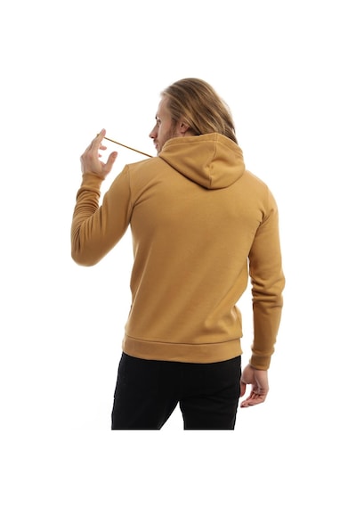 Polostate Erkek Polo State Süzine Nakışlı Kapüşonlu Sweat Kahverengi