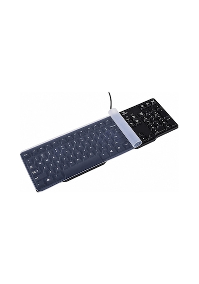 Şeffaf Silikon Klavye Koruyucu Masaüstü Klavye Koruma Kılıfı 45x14 Cm
