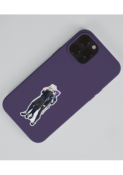 Bluelock-reo Mikage-parlak Kağıt -2li Sticker Set-telefon Süsleme Blue Lock Mor