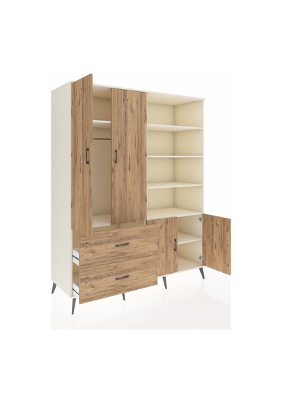 Kronos Gardrop 7 Raflı 2 Çekmeceli Tek Askılı 176x59x221 Aytaşı-çam Çam Kronos Gardrop 7 Raflı 2 Çekmeceli Tek Askılı 176x59x221 Aytaşı-çam Çam