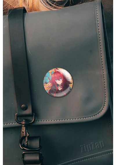 Rias Gremory High School Dxd Çanta Süsü Rozet İğneli Buton Rozet Seti 1 Adet Tekli