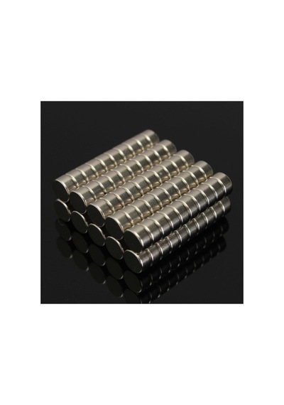 Dünya Magnet 50 Adet 6mm X 3mm Yuvarlak Güçlü Neodyum Mıknatıs Magnet