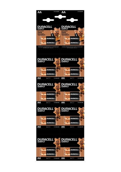 Duracell Aa Kalem Alkalin Pil 20'li Paket