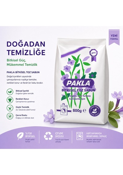 Pakla Sabun Tozu 800 G