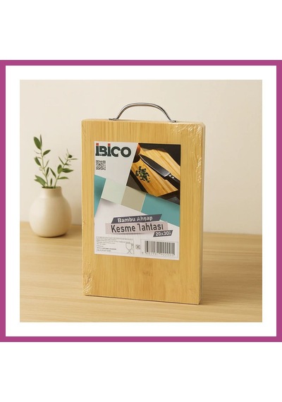 Gees Global Bambu Kesme Tahtası 20x30x1.7 Cm - Metal Kulplu Gbzs