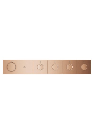 Grohe Grohtherm Aqua Tiles 4 Valfli Akış Kontrollü Ankastre Termostatik Duş Bataryası Br. Warm Sunset 106867dl00 Bakır