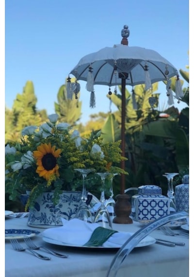 Prodiva Dekoratif Bali Şemsiyesi 80 Cm Krem