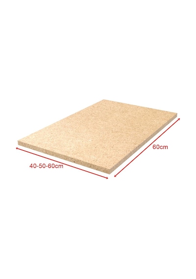 1 Adet Ham Mdf Ahşap Raf - Depo Rafı Hafif Rack Ahşap Rafı 50x60 Cm Meşe