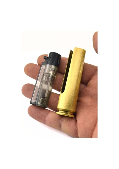50 Cal. Kovan Gazlı Çakmak - Ahşap Kutulu Sarı