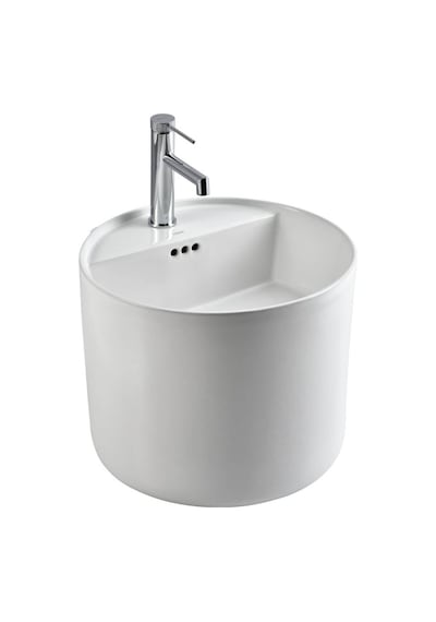 Lena - Tezgah Üstü Monoblok Lavabo Yuvarlak Yarım Outlet - E-252- Diğer
