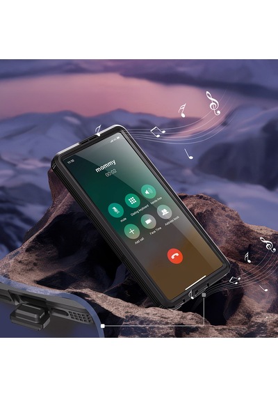 Samsung Uyumlu Galaxy S25 Ultra Kılıf 1-1 Su Geçirmez Lüx Koruma Siyah